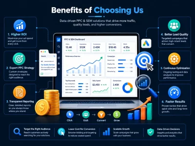 Boost your ROI with data-driven PPC & SEM strategies, expert optimization, and transparent reporting that drive high-intent leads.