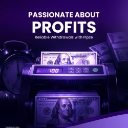 Forex trading profits banner featuring cash counting machine, US dollars and investment finance marketing design.