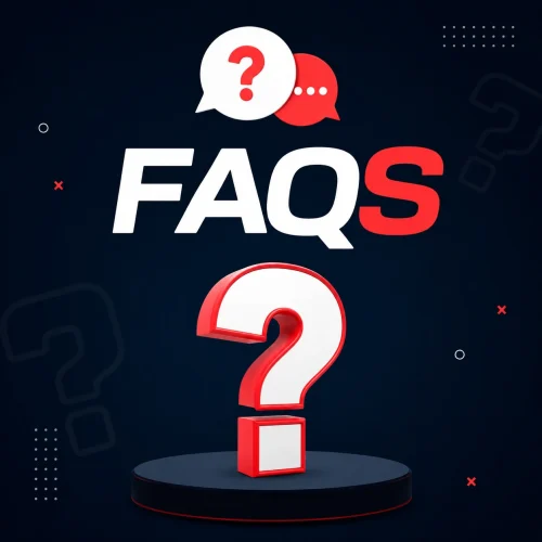 FAQ Graphic design for Markhor Digital Hub, featuring professional Graphic Design questions and answers in a dark theme.